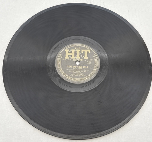 Louis Prima And His Orchestra – Rum And Coca Cola - 78 RPM The Hit Record – 7125