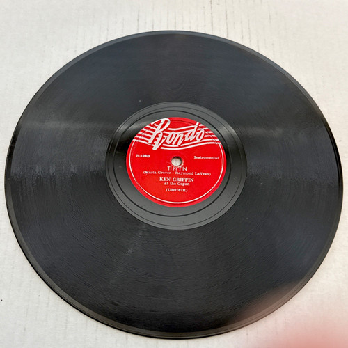 Ken Griffin – Souvenir Waltz / Ti Pi Tin - 78 RPM Rondo R-198