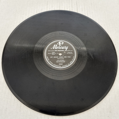 Vic Damone – My Heart Cries For You - 78 RPM Mercury 5563 , Jazz - Pop