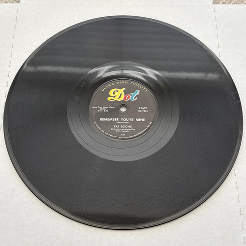 Pat Boone Remember You're Mine, There's A Gold Mine In The Sky 78 RPM Dot 15602