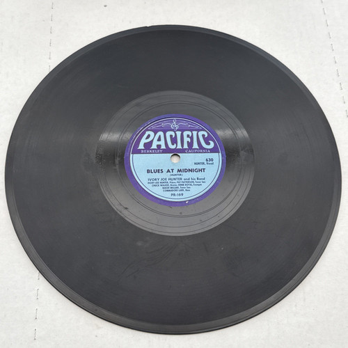 Ivory Joe Hunter - Blues At Midnight  / Low Pay Blues -  78 RPM Pacific 630