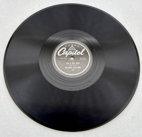 The King Cole Trio – I'm A Shy Guy / I Tho't You Ought To Know - 78 RPM Capitol