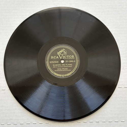 Betty Rhodes – Rumors Are Flying / How Could I? - 78 RPM - RCA Victor – 20-1944