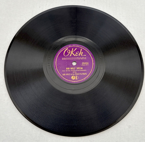 Bob Wills & His Texas Playboys – New San Antonio Rose - 78 RPM Okeh – 05694