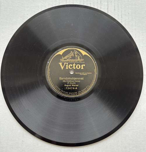 August Werner  Barndomshjemmet / Var Det En Dröm?78 RPM Victor 73474