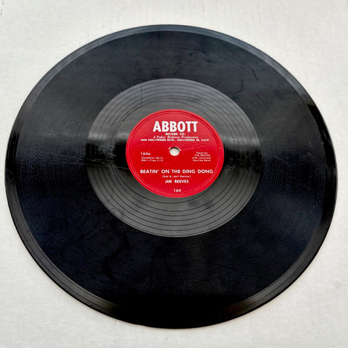 Jim Reeves – Beatin' On The Ding Dong / My Rambling Heart - 78 RPM Abbott - 164