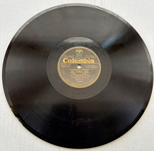 Ted Wallace & His Campus Boys Fraternity Blues / Football Freddy 78 RPM Columbia