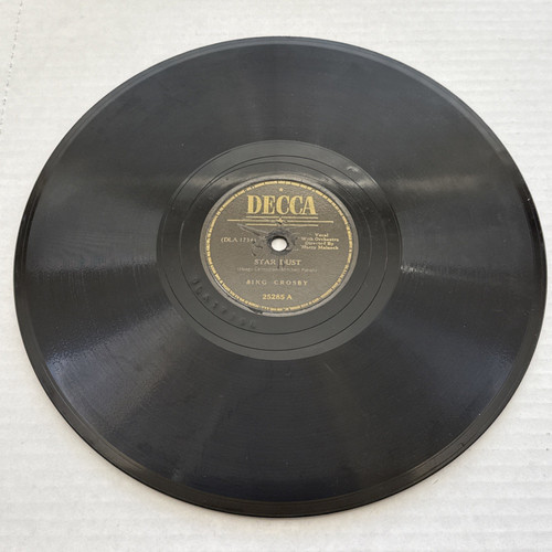 Bing Crosby - Star Dust / Deep Purple 78 RPM Decca 25285