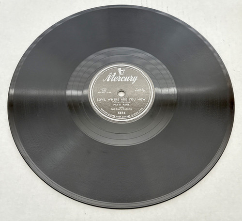 Patti Page – Love, Where Are You Now / Whispering Winds - 78 RPM Mercury 5816