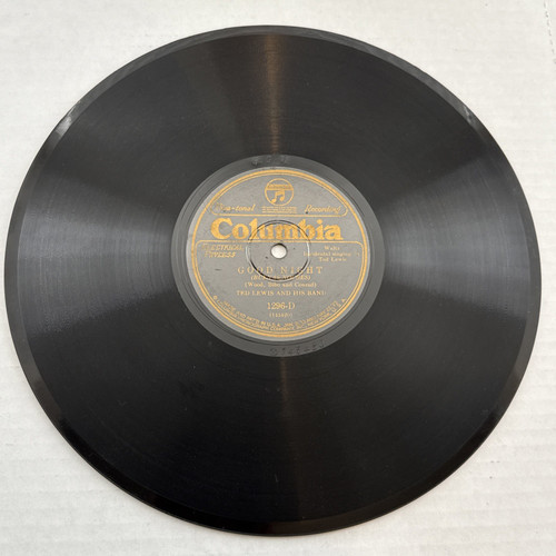 Ted Lewis Band Sweetheart Of Sigma Chi / Good Night Columbia 1296-D 78 RPM
