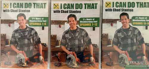 Woodworking DVD  Bundle - Chad Stanton  - I Can Do That Season One - 15 Projects - 7 + Hours