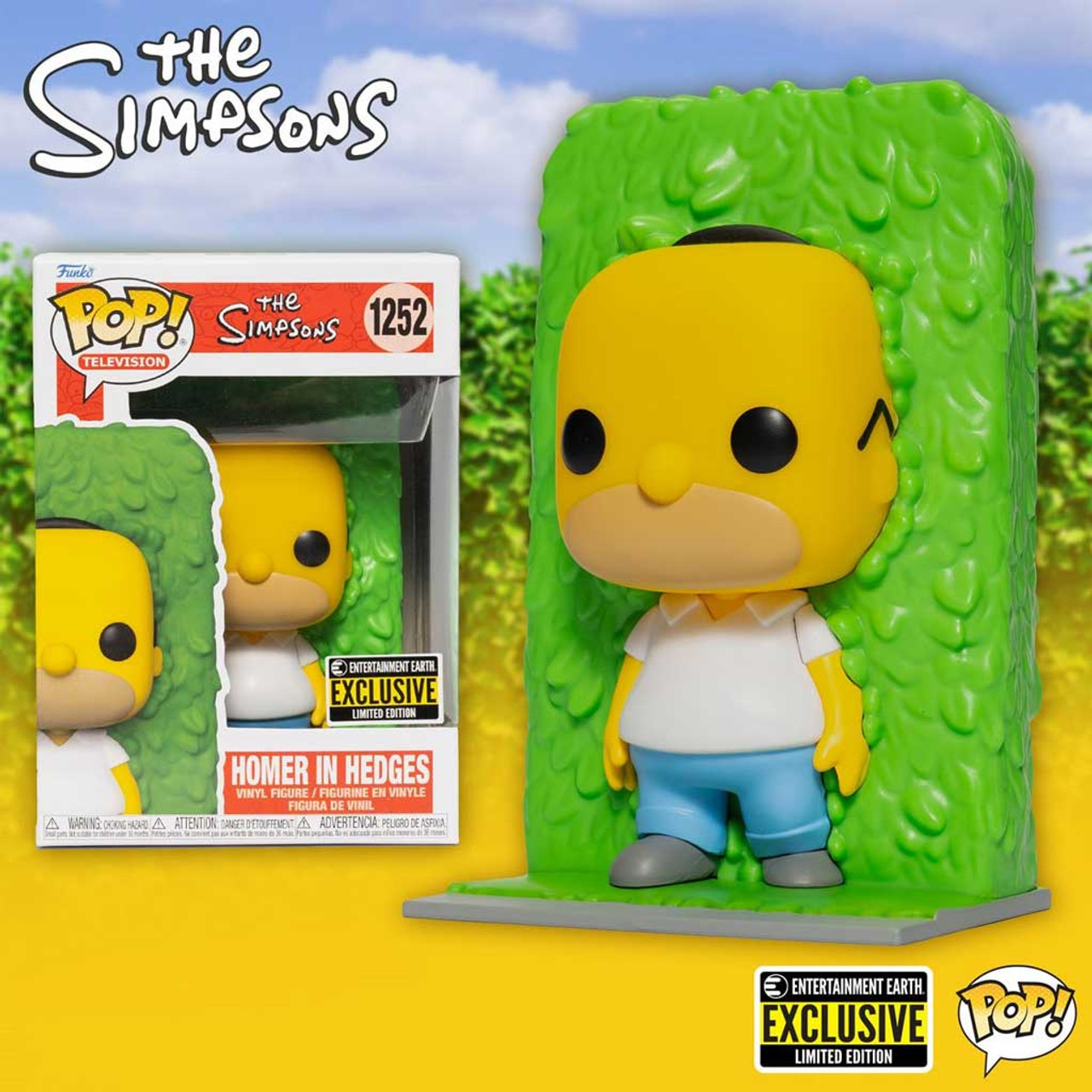 The Simpsons Homer in Hedges Exclusive Pop! Vinyl Figure #1252