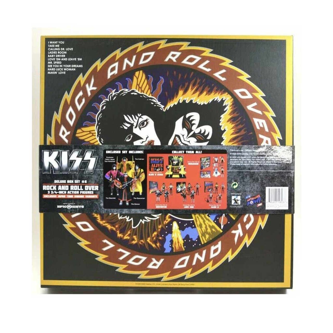 KISS Rock and Roll Over 3 3/4-Inch Action Figure Deluxe Box Set -  Convention Exclusive