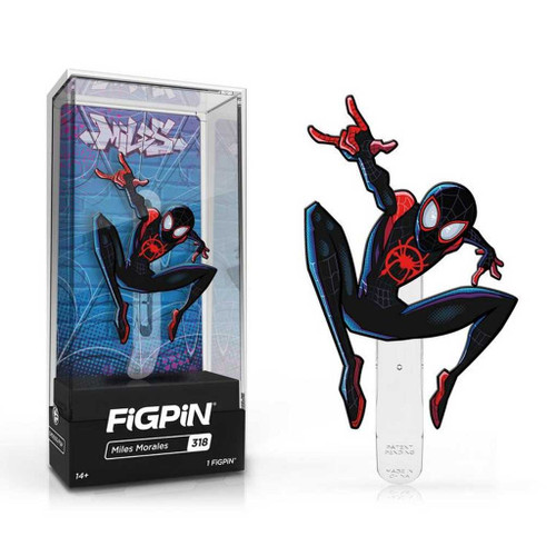 Miles Morales FiGPiN Enamel Pin is #318 in the collection.