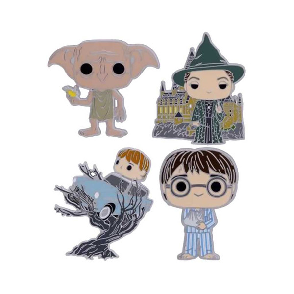 Harry Potter and the Chamber of Secrets 20th Anniversary Enamel Pin 4-Pack Set