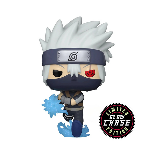 Naruto Shippuden CHASE Young Kakashi Hatake with Chidori Glow-in-the-Dark Exclusive Pop! Vinyl Figure #1199