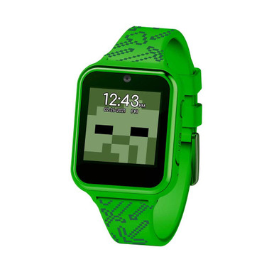 Buy Minecraft Kids Time Teacher Black Silicone Strap Watch | Kids watches |  Argos