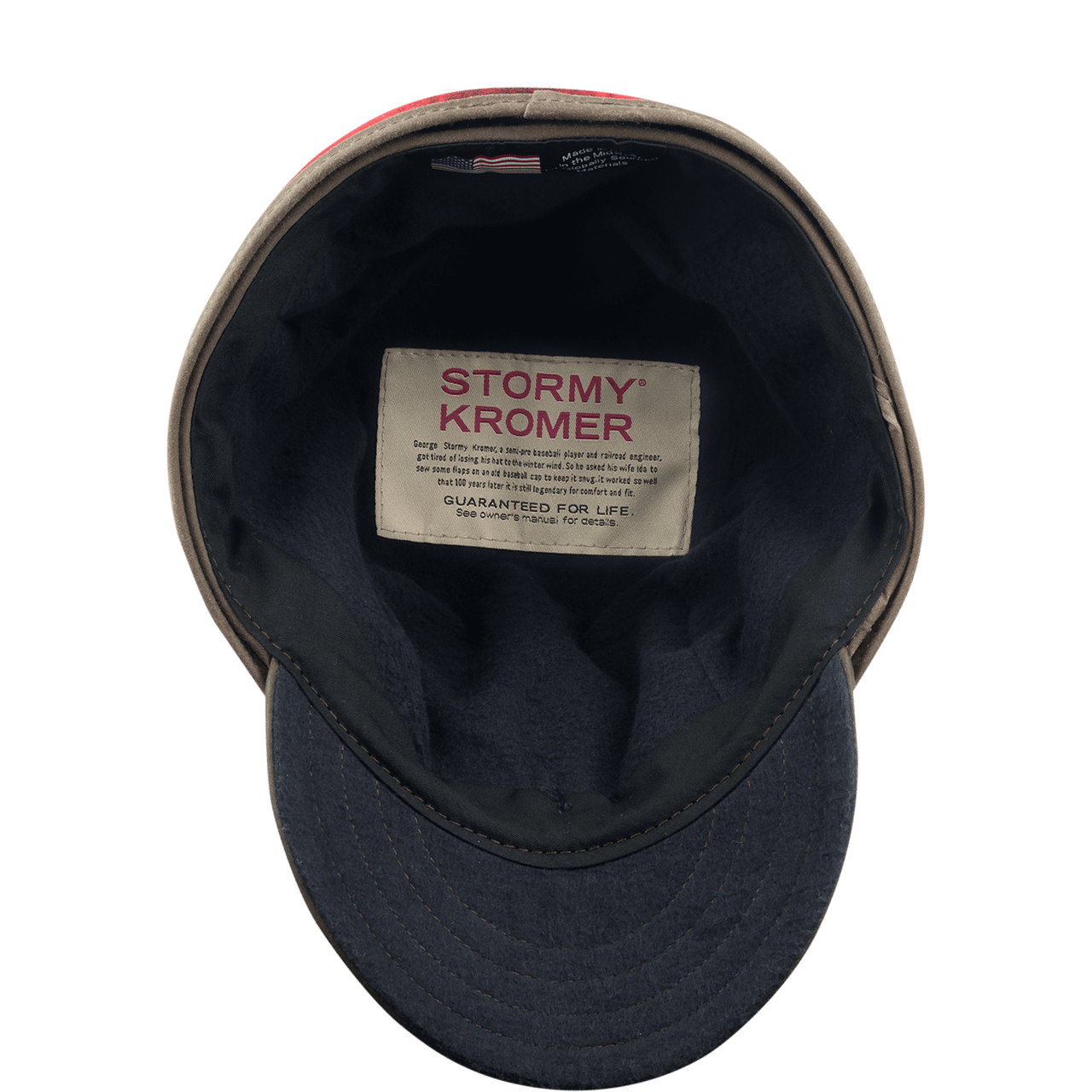 Original Stormy Kromer Cap with Leather Men's Winter Hat