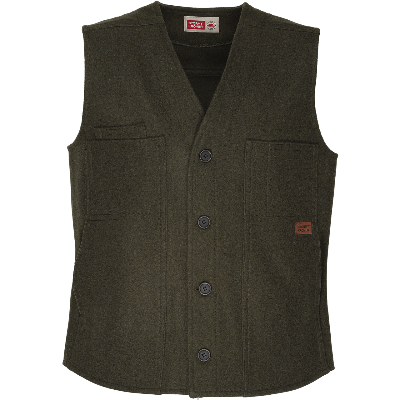 Men's Wool Button Vest - Classic Vintage Style