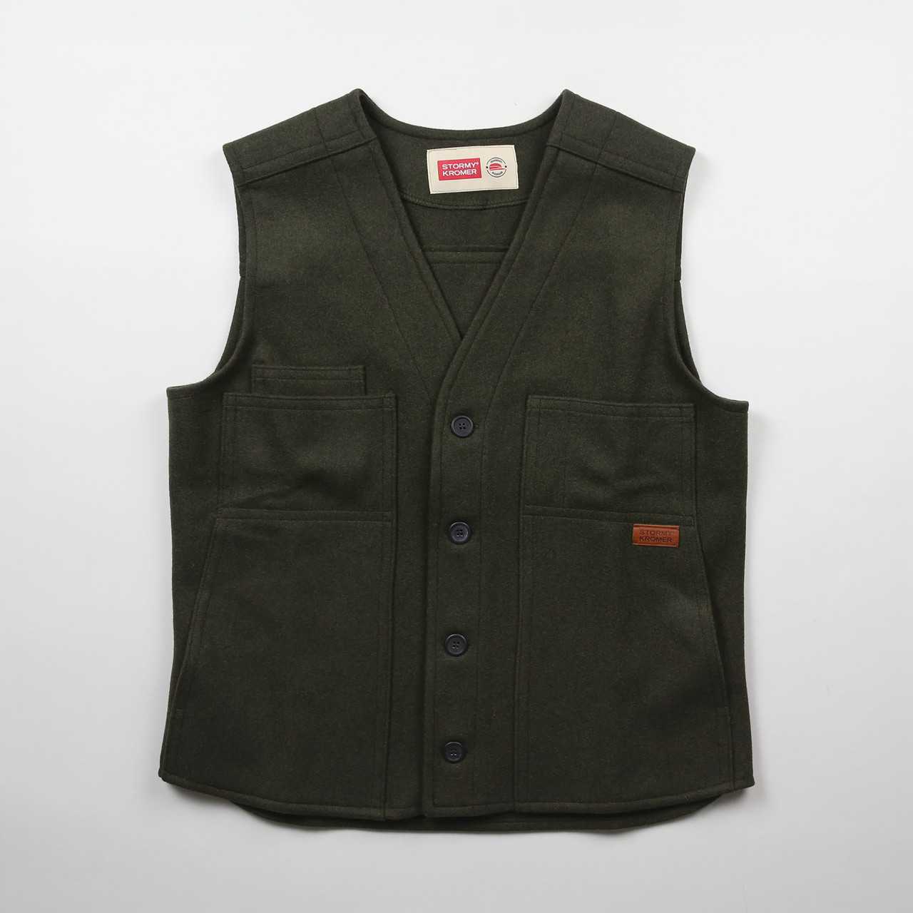 Men's Wool Button Vest - Classic Vintage Style