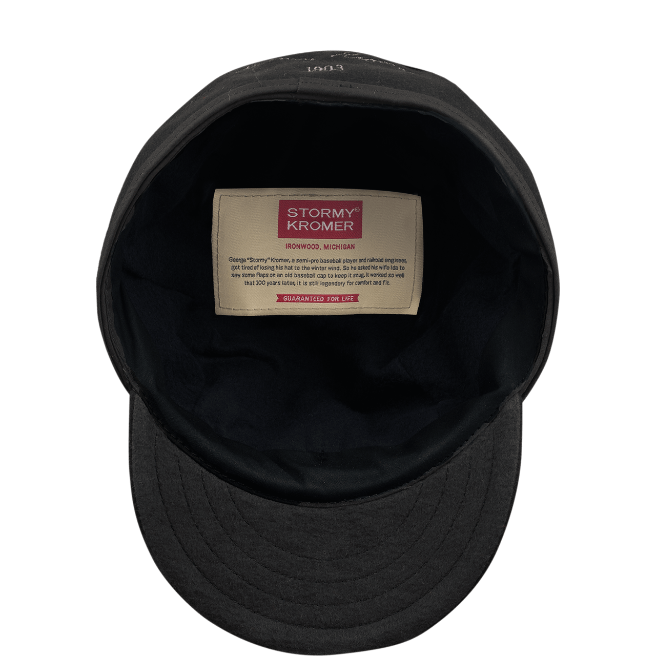 Original Charcoal Wool Cap With State | Stormy Kromer®