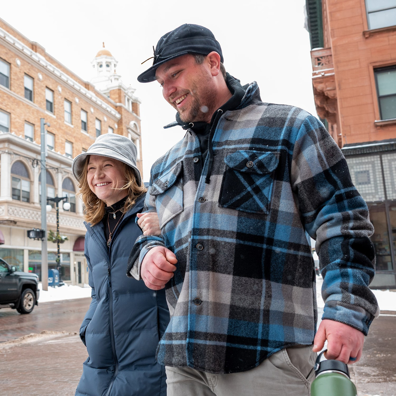 Compass Shirt Jack - Rugged Wool Jacket in Vintage Plaid