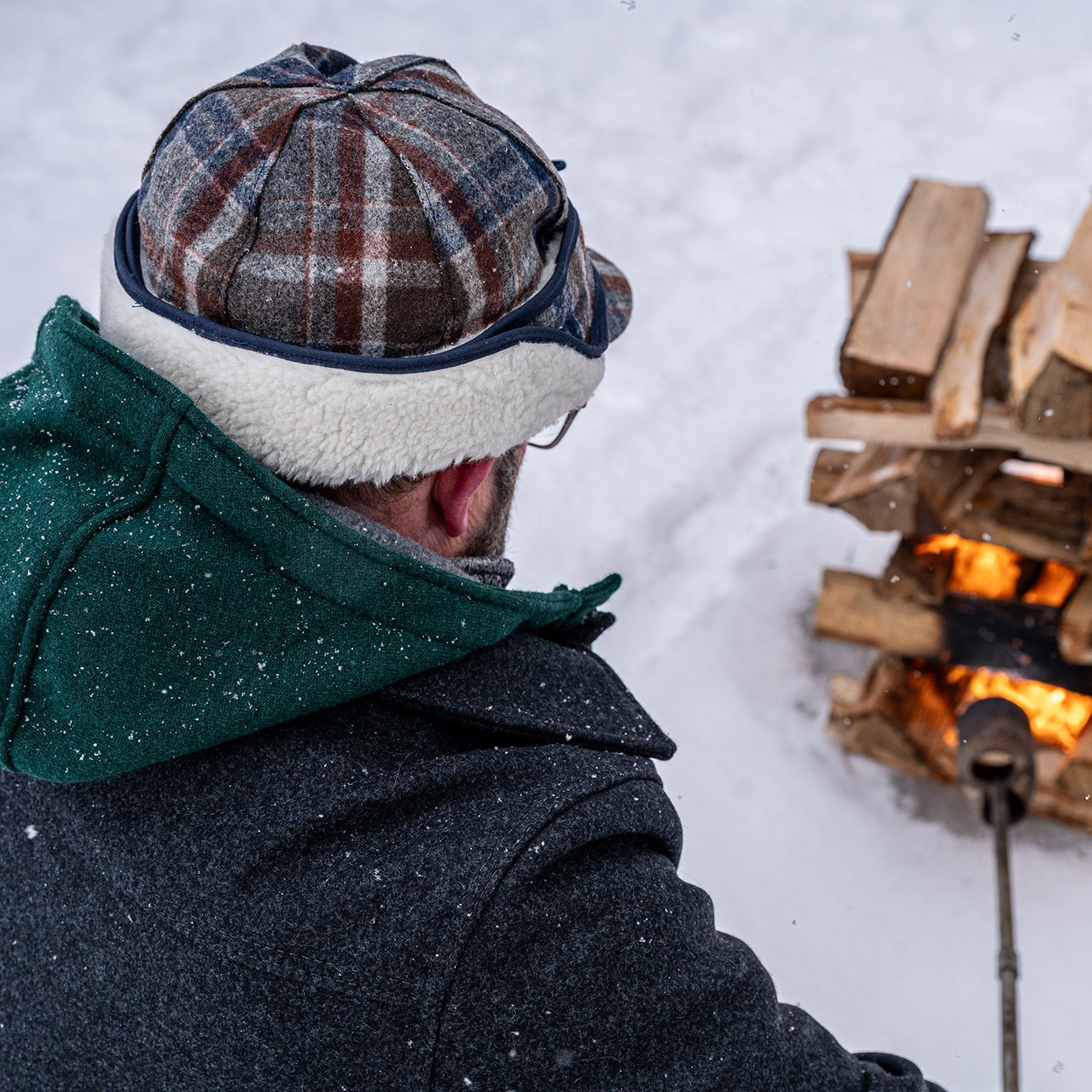 山*チ様 RATS ネイビーボンバージャケット ディアスキン The Mackinaw Rancher Cap | Stormy Kromer®