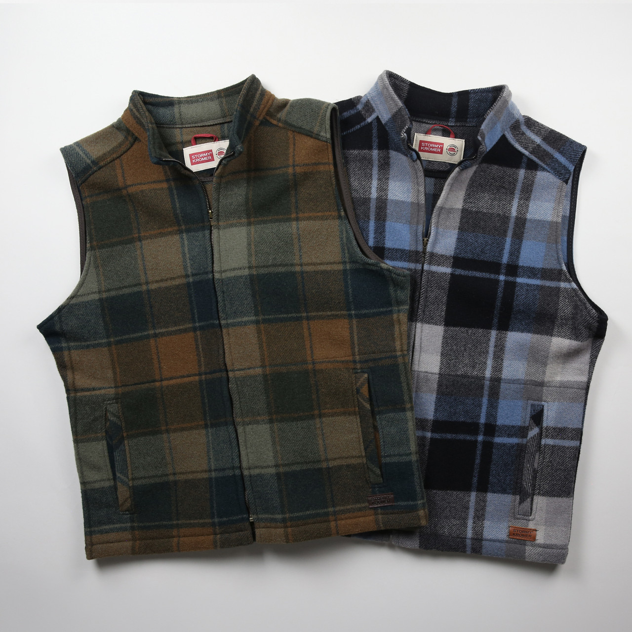 Ironwood Vest - Men's Wool Vest in Vintage Plaid, Isle Royale
