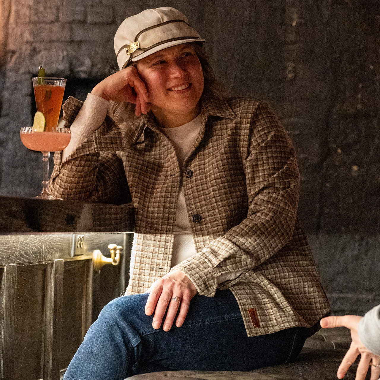 The Woodlands Cap – Women's Wool Cap with Brass Detail