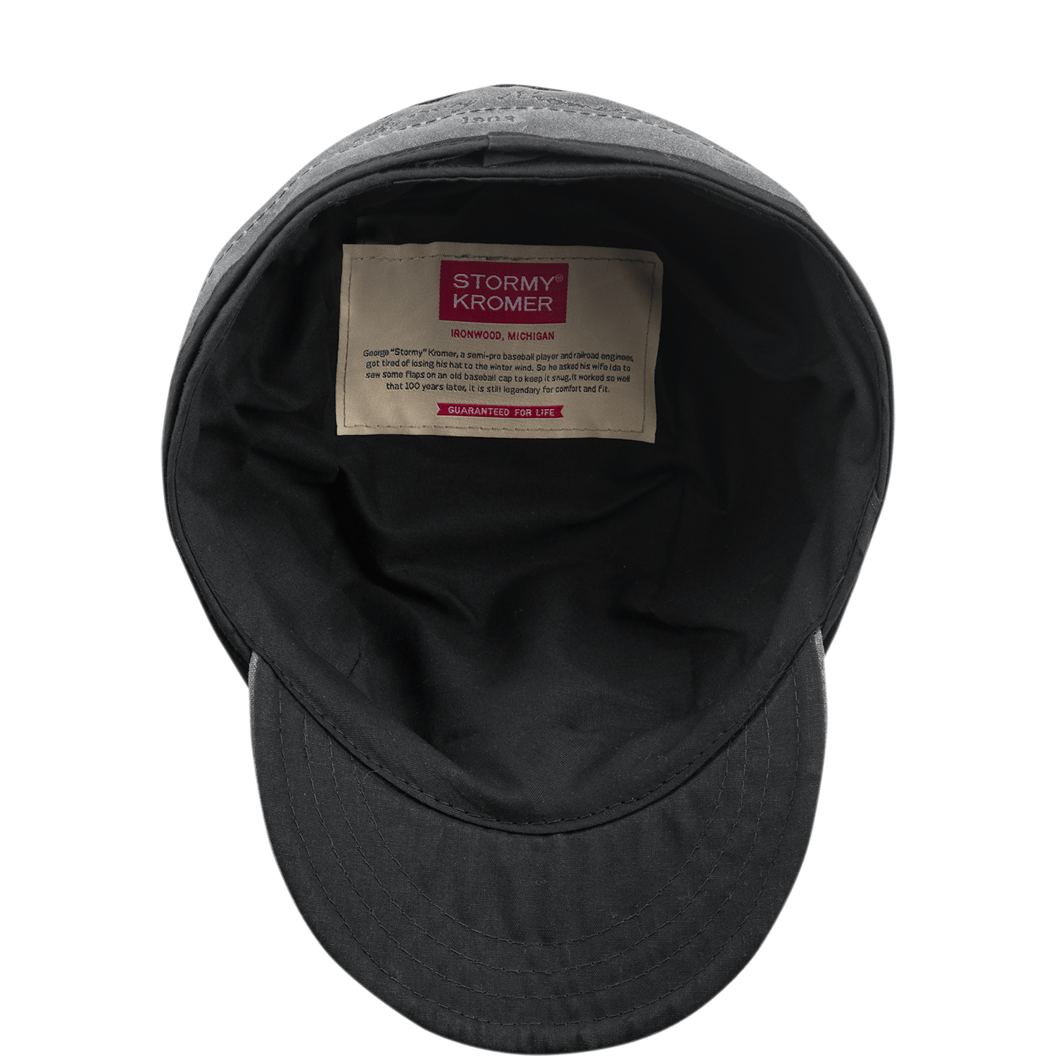 Orginal Stormy Kromer Waxed Cotton Cap in Charcoal main image 1