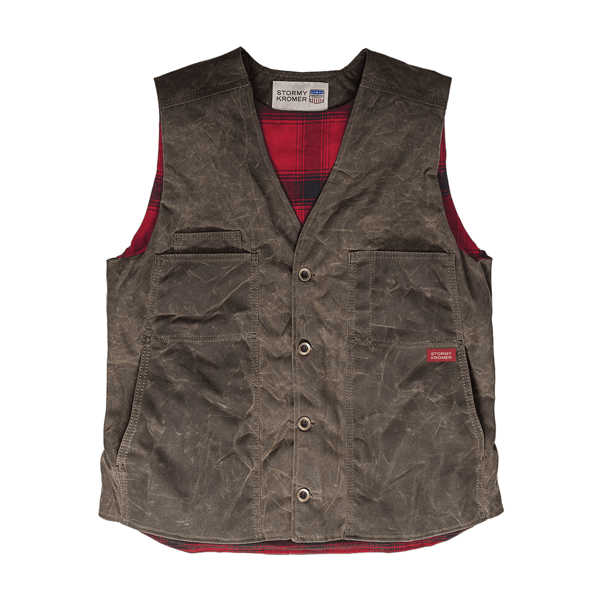 Men's Wool Button Vest - Classic Vintage Style