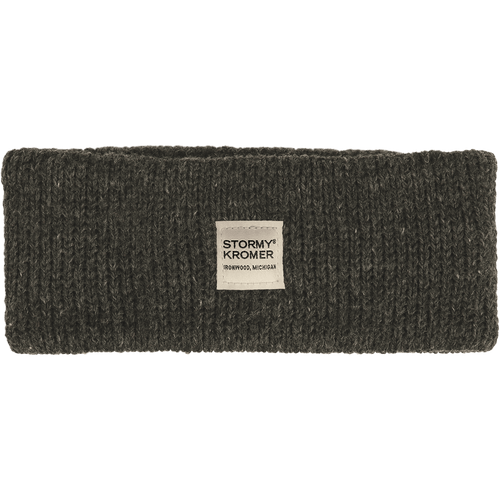 The Stormy Kromer Watch Cap Headband: a knit headband with Stormy Kromer label on the front.