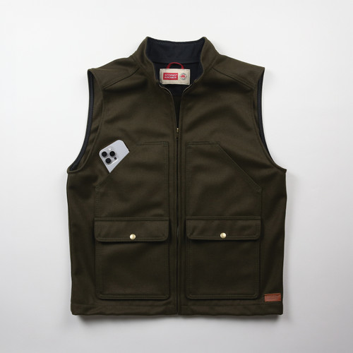 Ironwood Vest - Men's Wool Vest in Vintage Plaid, Isle Royale