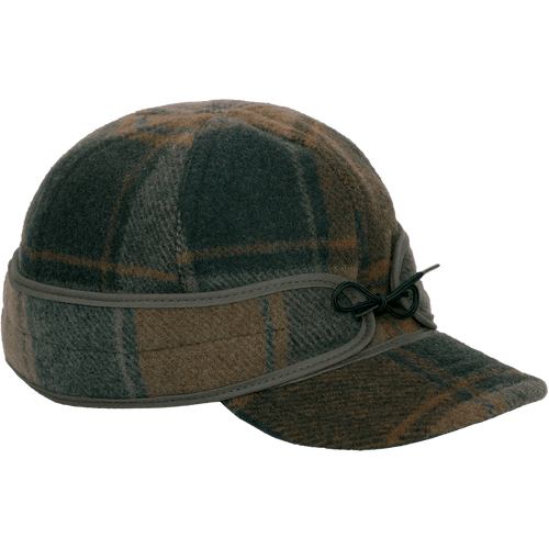 The Original Stormy Kromer Cap - Isle Royale Collection: a wool, six-panel winter cap with a pulldown earband, brim and tie in the front.