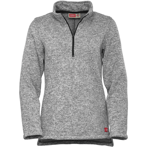 The Basecamp Fleece quarter zip for ladies in Ash