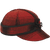 The Lil' Kromer cap in red/black plaid side view.
