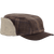 Image of Stormy Kromer Bergland Cap: a flat-top style wool winter cap with a square-cornered brim and sherpa-lined earflaps that snap up.