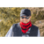 Man wearing the red/black plaid Outsider Bandana.