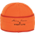 First Lite x Stormy Kromer Midway Cap in blaze orange with black First Lite and SK logo