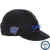 A black cap with the Grand Valley State logo embroidered on the earband.