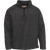 Wool Pullover with a quarterzip in dark charcoal
