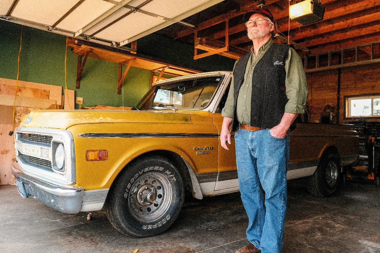 Stormy Kromer and Chevrolet collaboration photograph