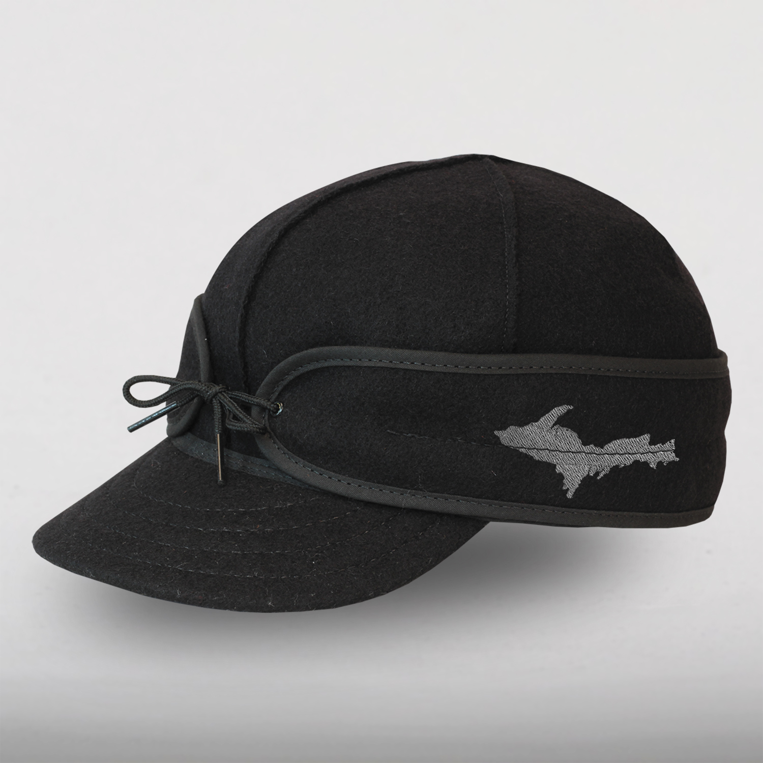 Original Black Wool Cap With State | Stormy Kromer®