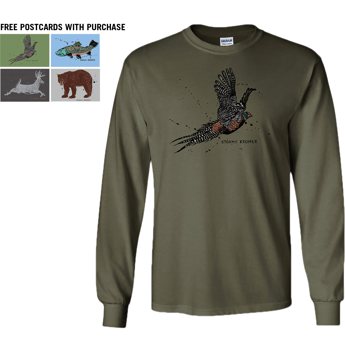 Artist Series Pheasant Long Sleeve Tee 