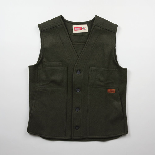 Men's Wool Button Vest - Classic Vintage Style