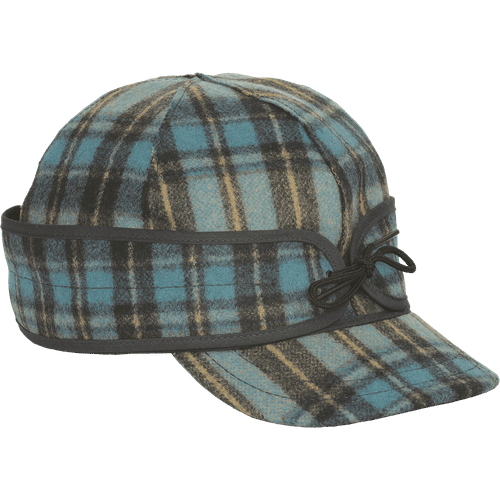 Blue and Maroon Women’s Kromer ponytail hat The Millie Kromer Wool Cap | Stormy Kromer® main image 2