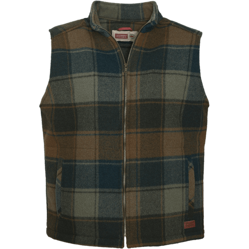 Ironwood Vest - Men's Wool Vest in Vintage Plaid, Isle Royale