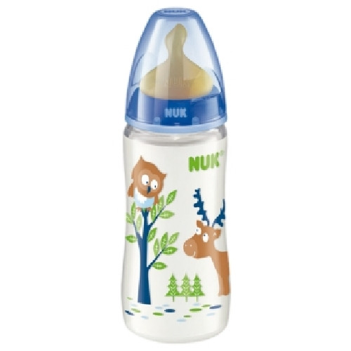 Biberón 0 bpa pp latex - nuk first choice (300 CC leche t-1 m)