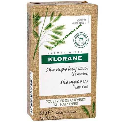 KLORANE CHAMPU SOLIDO A LA AVENA  1 PASTILLA 80 G