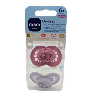 CHUPETE SILICONA MAM ORIGINAL MATT R 6+ MESES PACK DOBLE